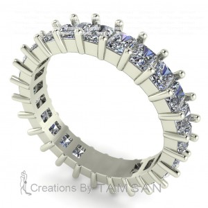 Diamond Radiant Eternity Ring 2.65Ctw