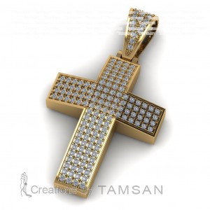 Diamond Cross Pendant 2.34Ctw