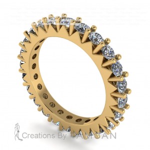 Diamond Round Cut Eternity Ring 1.80Ctw