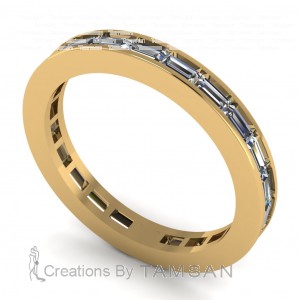 Diamond Baguette  Eternity Ring 1.35Ctw