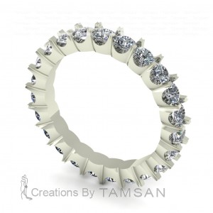 Diamond Round Cut Eternity Ring 1.40Ctw