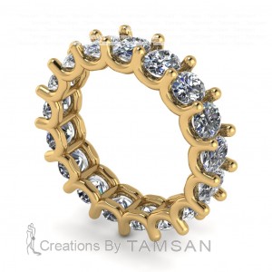 Diamond Oval Eternity Ring 3.75Ctw
