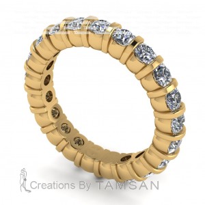 Diamond Round Cut Eternity Ring 2.30Ctw