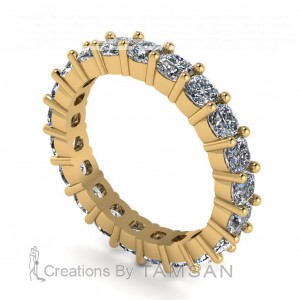 Diamond Cushion Eternity Ring 2.95Ctw