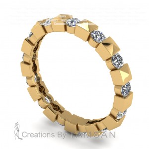 Diamond Round Cut Eternity Ring 0.65Ctw