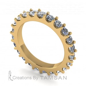 Diamond Round Cut Eternity Ring 1.75Ctw