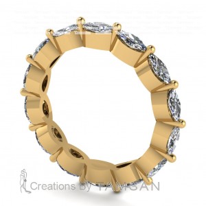 Diamond Marquise Eternity Ring 0.90Ctw