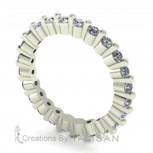 Diamond Round Cut Eternity Ring 0.70Ctw