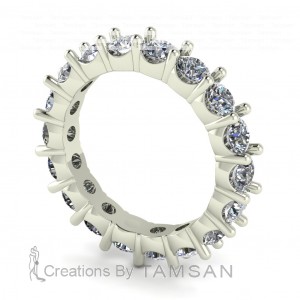 Diamond Round Cut Eternity Ring 2.65Ctw