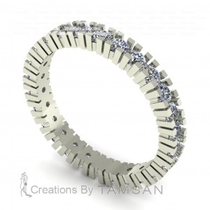 Diamond Round Cut Eternity Ring 1.25Ctw
