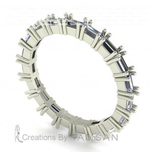 Diamond Baguette Eternity Ring 1.10Ctw