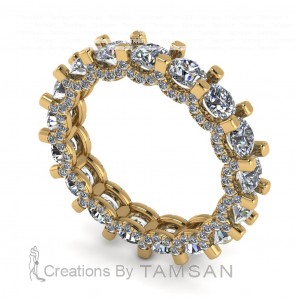 Diamond Round Cut Eternity Ring 3.60Ctw