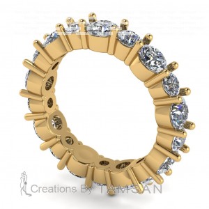 Diamond Round Cut Eternity Ring 2.25Ctw