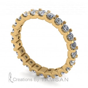 Diamond Round Cut Eternity Ring 1.55Ctw