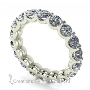 Diamond Round Cut Eternity Ring 4.50Ctw