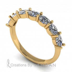 Diamond Oval Anniversary Ring 0.50Ctw