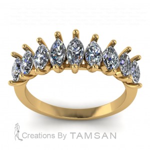 Diamond Marquise Anniversary Ring 1.40Ctw