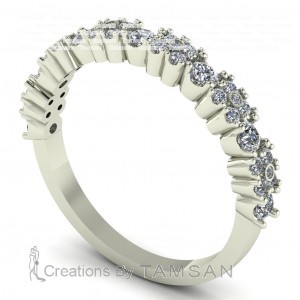 Diamond Round Cut Anniversary Ring 0.60Ctw