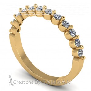 Diamond Round Cut Anniversary Ring 0.30Ctw