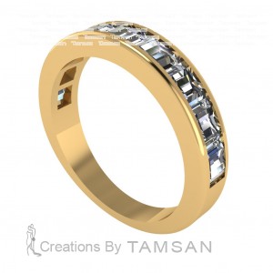 Diamond Baguette Anniversary Ring 1.15Ctw