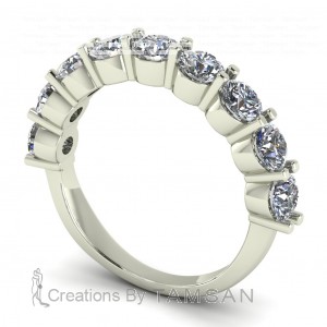 Diamond Round Cut Anniversary Ring 1.85Ctw
