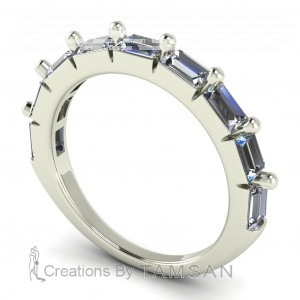 Diamond Baguette Anniversary Ring 0.90Ctw