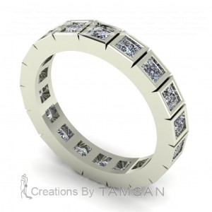 Diamond Princess Eternity Ring 1.30Ctw