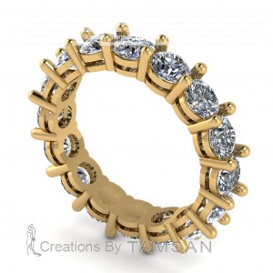 Diamond Round Cut Eternity Ring 4Ctw