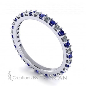 Diamond Round Cut Eternity Ring 0.60Ctw