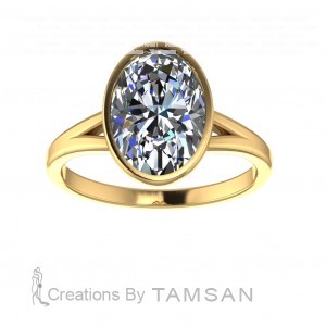 Solitaire Engagement Ring 2.6Ctw