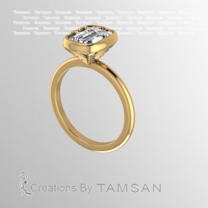Emerald Solitaire Engagement Ring 1.7Ctw