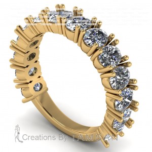 Diamond Oval Anniversary Ring 1.55Ctw