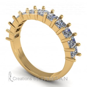 Diamond Radiant Anniversary Ring 1.40Ctw