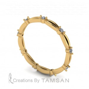 Diamond Round Cut Eternity Ring 0.15Ctw