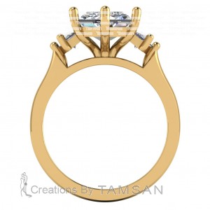 Hexagon Cadillac Engagement Ring