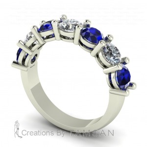 Diamond Round Cut Anniversary Ring 2.50Ctw