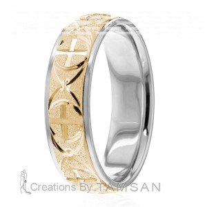 6.5mm Wide Christian Wedding Ring