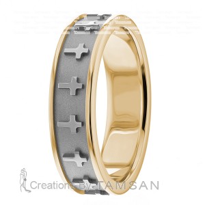6mm Wide Christian Wedding Ring