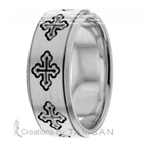 8mm Wide Christian Wedding Ring