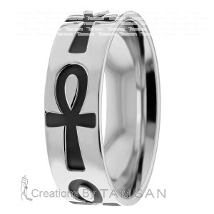 7mm Ankh Wedding Ring