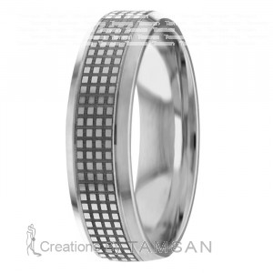 Laser Engraved Wedding Ring TL2004