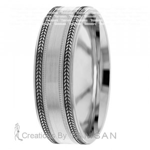 Laser Engraved Wedding Ring TL2023