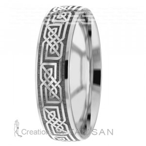 Laser Engraved Wedding Ring TL2024