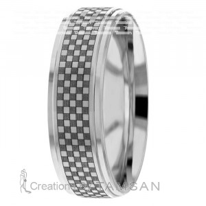 Laser Engraved Wedding Ring TL2025