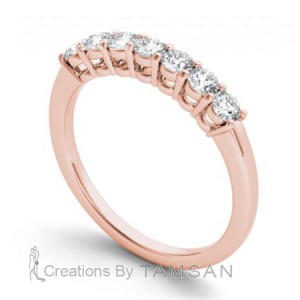 Diamond Round Cut Anniversary Ring 0.50Ctw