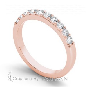 Diamond Round Cut Anniversary Ring 0.45Ctw