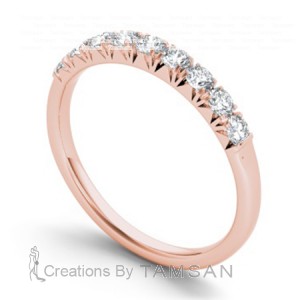 Diamond Round Cut Anniversary Ring 0.50Ctw