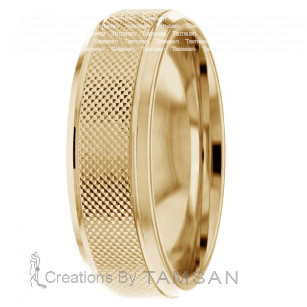 Diamond Cut Wedding Ring DC8442