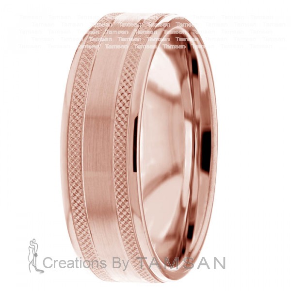 Diamond Cut Wedding Ring DC8488