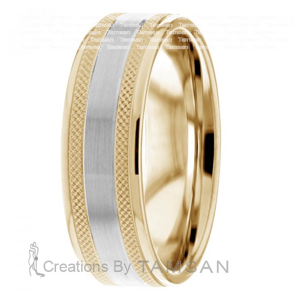 Diamond Cut Wedding Ring DC8488